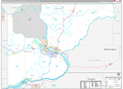 Kennewick-Richland Wall Map Premium Style